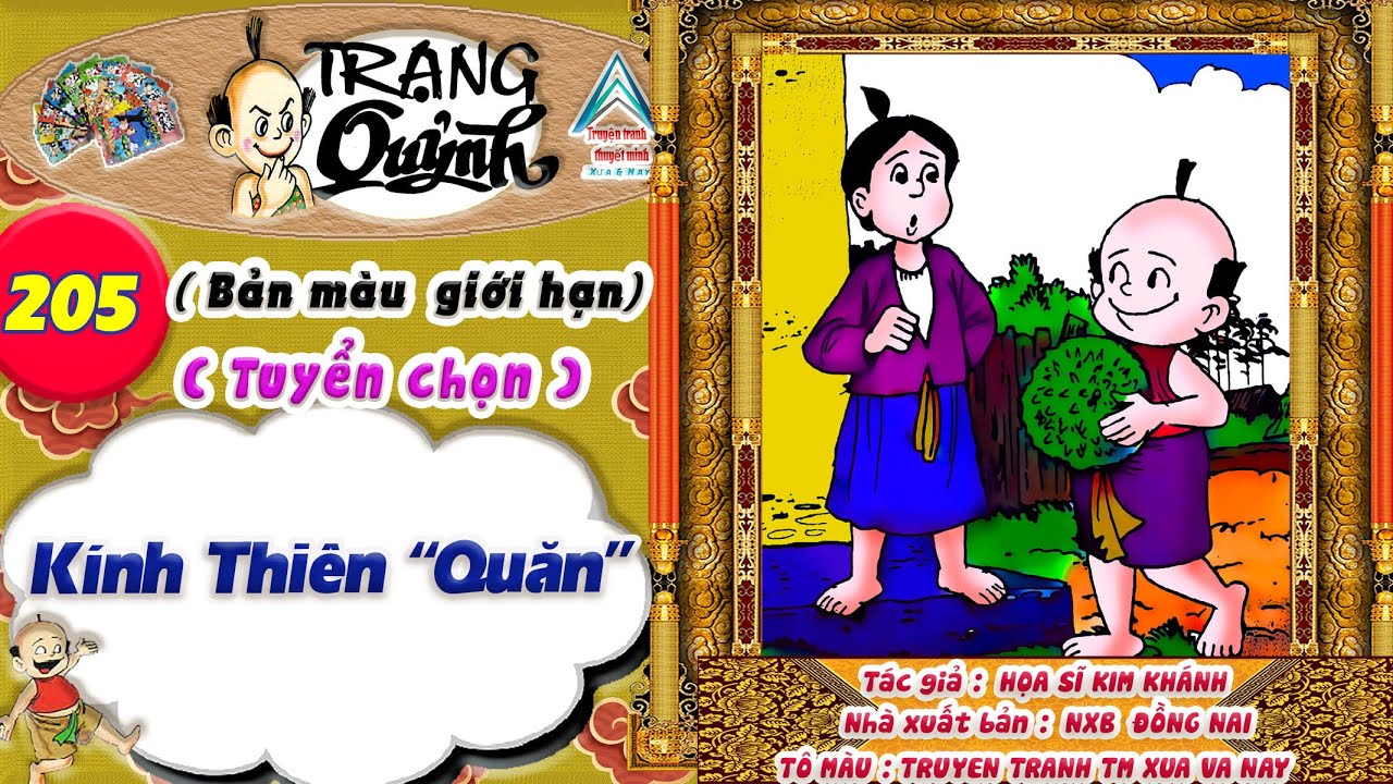 Trạng Quỷnh I Tập 205 I Bản màu giới hạn tuyển chọn: Kính thiên quăn @Truyen tranh TM xua va nay