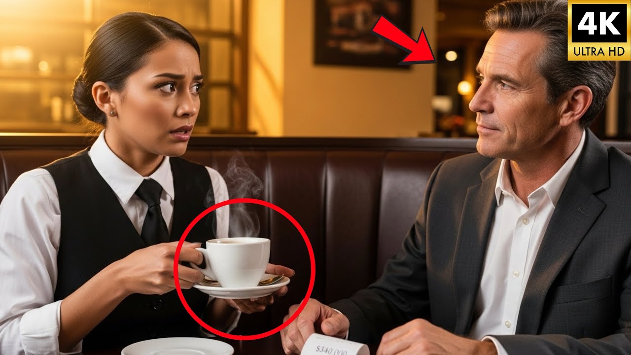 Waitress Serving the Mafia Boss’s Final Meal — What He Wrote on the Receipt Changed My Life Forever