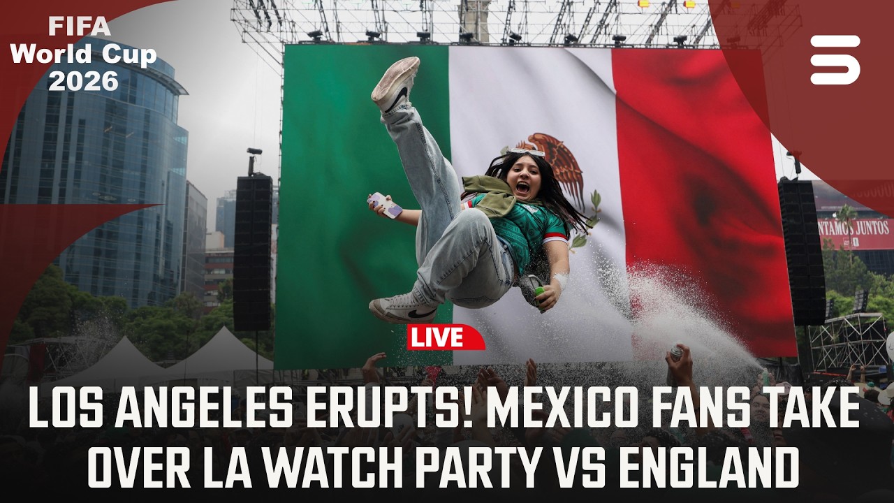 Live | Mexico Fans Gather for World Cup Watch Party in Los Angeles | ZO1H