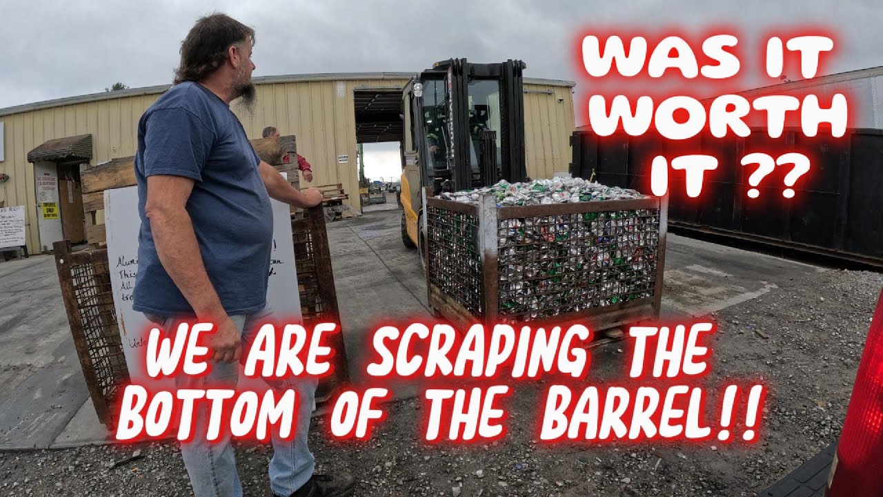 How much money did we make scrapping cans?? We were surprised!! #recycle #fun #hustle #money #scrap