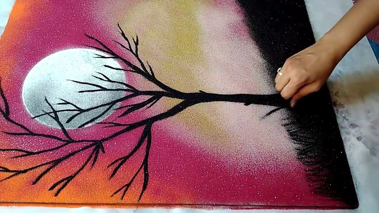 Beautiful Poster Rangoli by Krishnas Rangoli Tricks