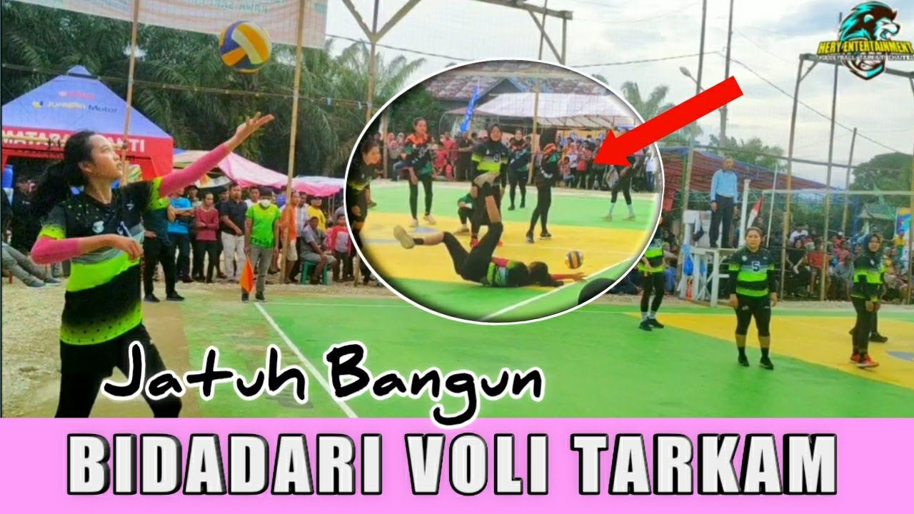 Spike Keras Atas Blok Pemain Putri Lampung vs Sumatera Selatan