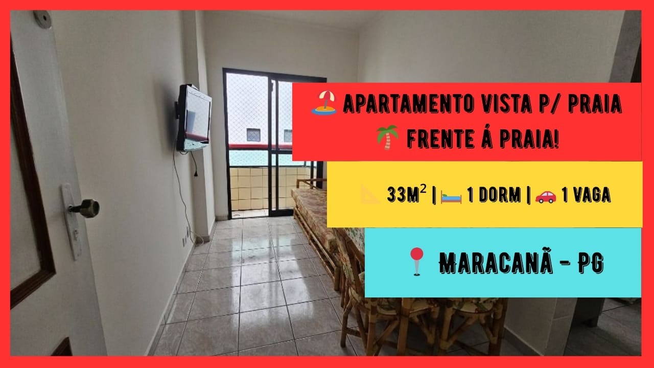 Apartamento com 1 dormitório à venda no Maracana em Praia Grande.