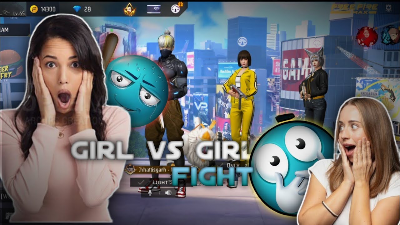 Free fire girl vs girl fight 😱0-7