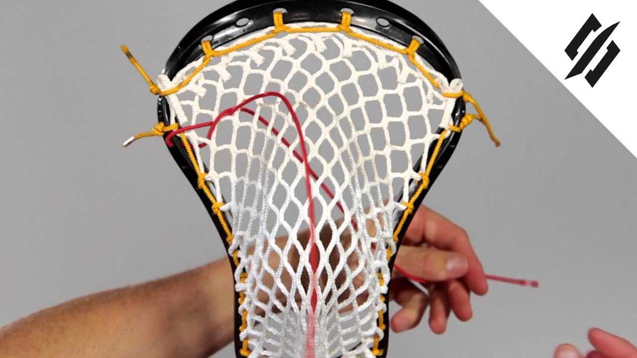 Как натянуть тетиву на голову для лакросса | Шнур для броска | Шаг 10 | StringKing