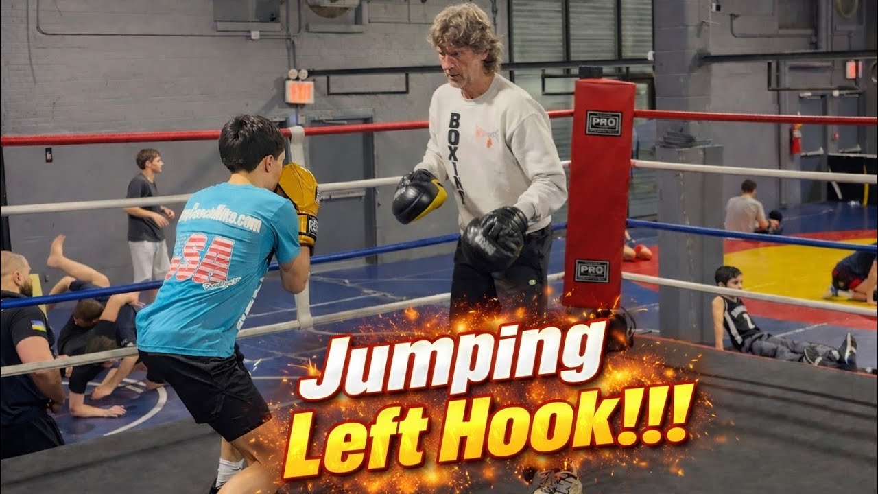Coach Mike's basics for punch: Jumping left hook!!!