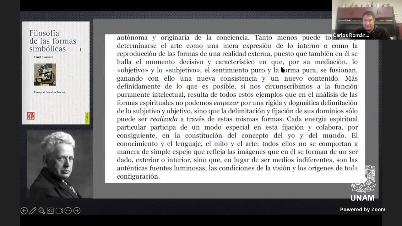 Introducci&oacute;n a E. Cassirer, sesi&oacute;n I