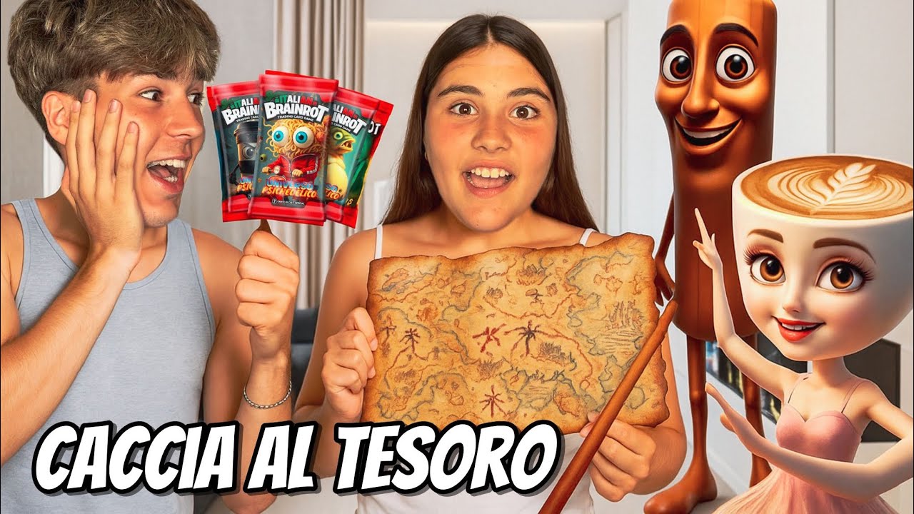 CACCIA AL TESORO CON LE CARTE BRAIN ROT 😱👀 *siamo diventati ricchi*