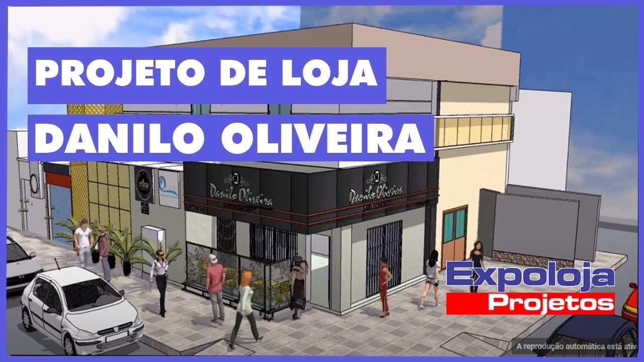 Projeto de Loja Danilo Hair Concept em Cuiab&aacute; MT - Expoloja Projetos