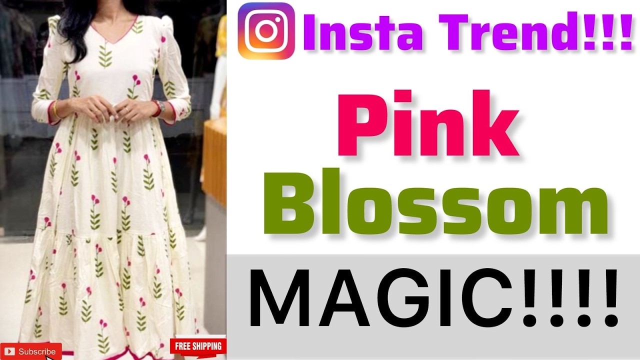 PINK BLOOSOM / MUL CHANDERI / COTTON/ CORDSET / TOP/  FREE SHIPPING */# 459