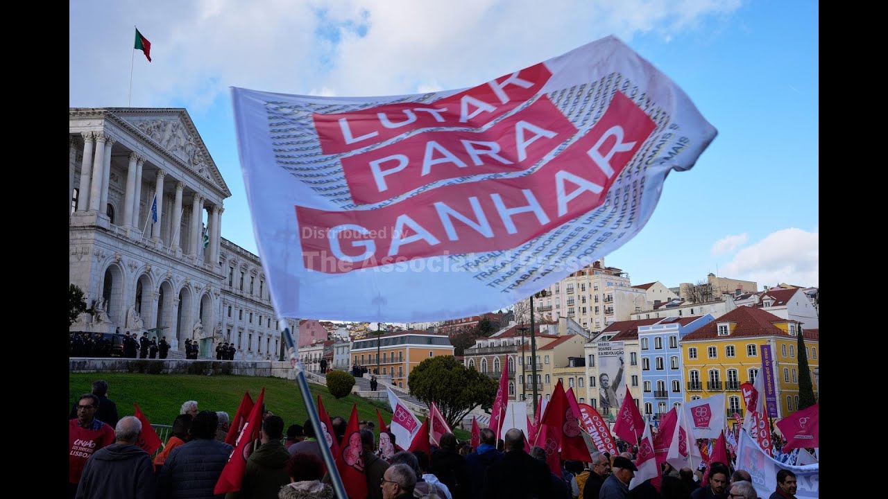 Portuguese workers protest against labor reform