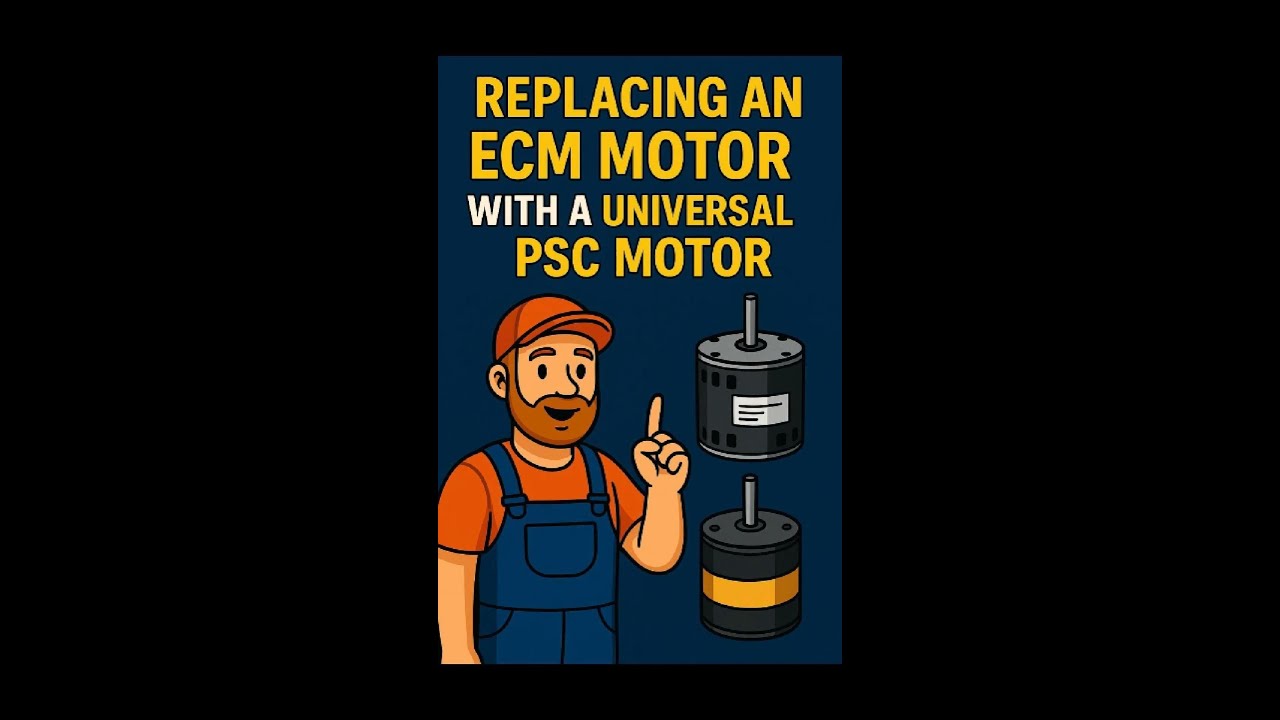 Replacing an ECM Motor with a Universal PSC Motor  Full Step-by-Step