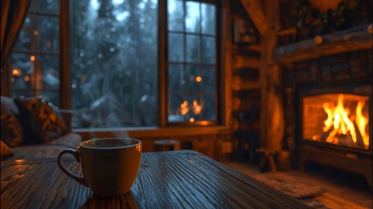 🔴 LIVE 🌧️ Cozy Fireplace & Gentle Rain Sounds | Deep Sleep & Relaxing Ambience (No Talking)