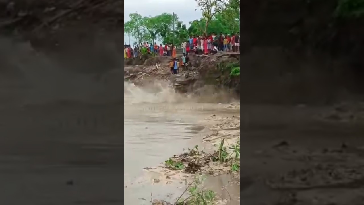 The terrible erosion of the Ganges River has begun again in 2026. #k2media24 #river!#shorts #viral