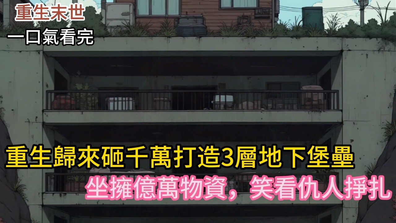 重生回到末日兩個月前⚡我砸千萬打造3層地下堡壘｜這世我不再聖母，冷眼看仇人自食惡果😈#novel #穿越 #小說 #動漫 #小说推荐 #anime #comics #动漫 #小说 #末世 #完结文