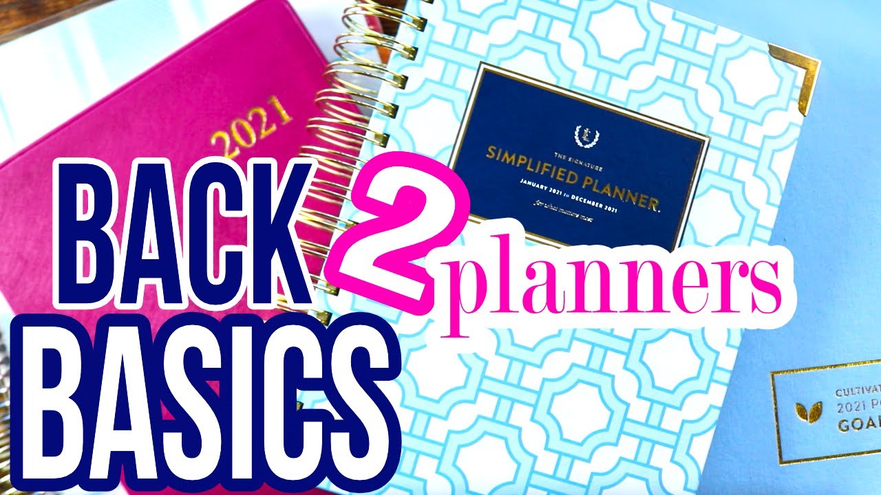 2021 Planner Setup: How to Use TWO Planners | SIMPLE Planning System