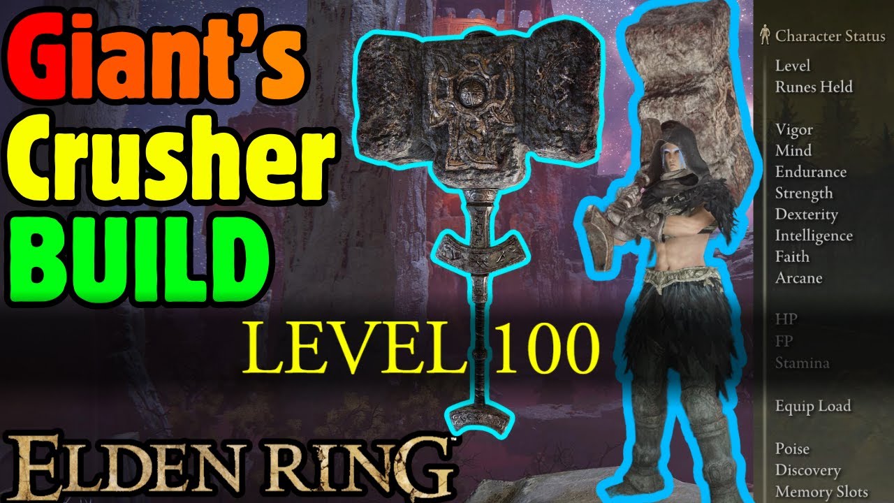 Giant's Crusher LEVEL 100 Build Guide - Elden Ring
