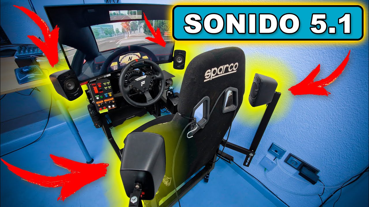 El mejor sistema de sonido para tu simulador - Sonido 5.1 - Logitech Z906 - simracing - instalación