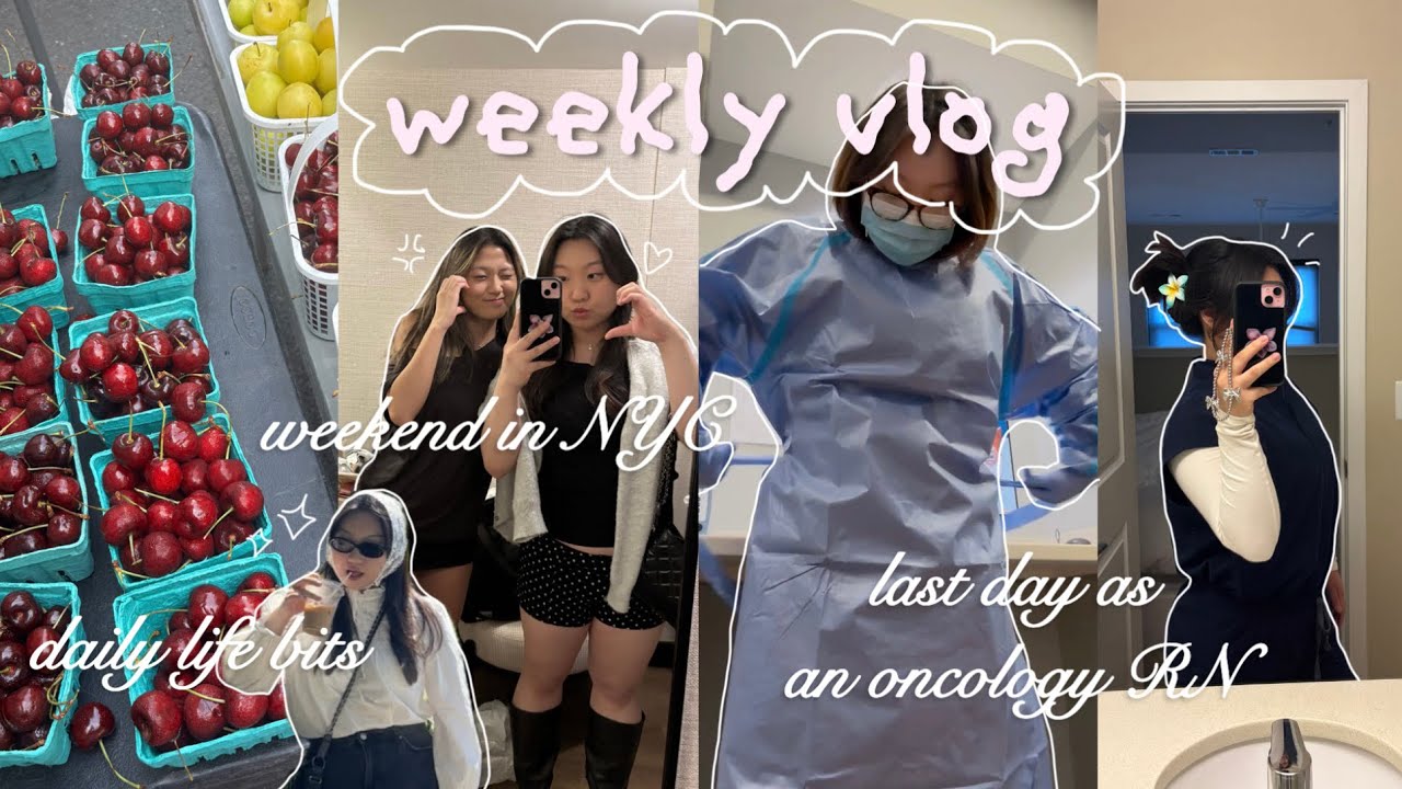 Weekly diary vlog | weekend in NYC, leaving my first RN job, daily life routines with work 