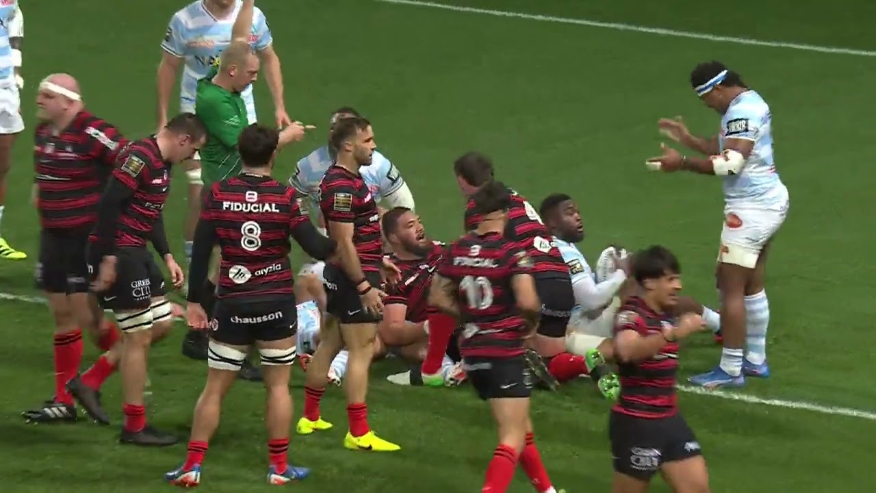 TOP 14 - Essai de Emmanuel MEAFOU (ST) - Stade Toulousain - Racing 92
