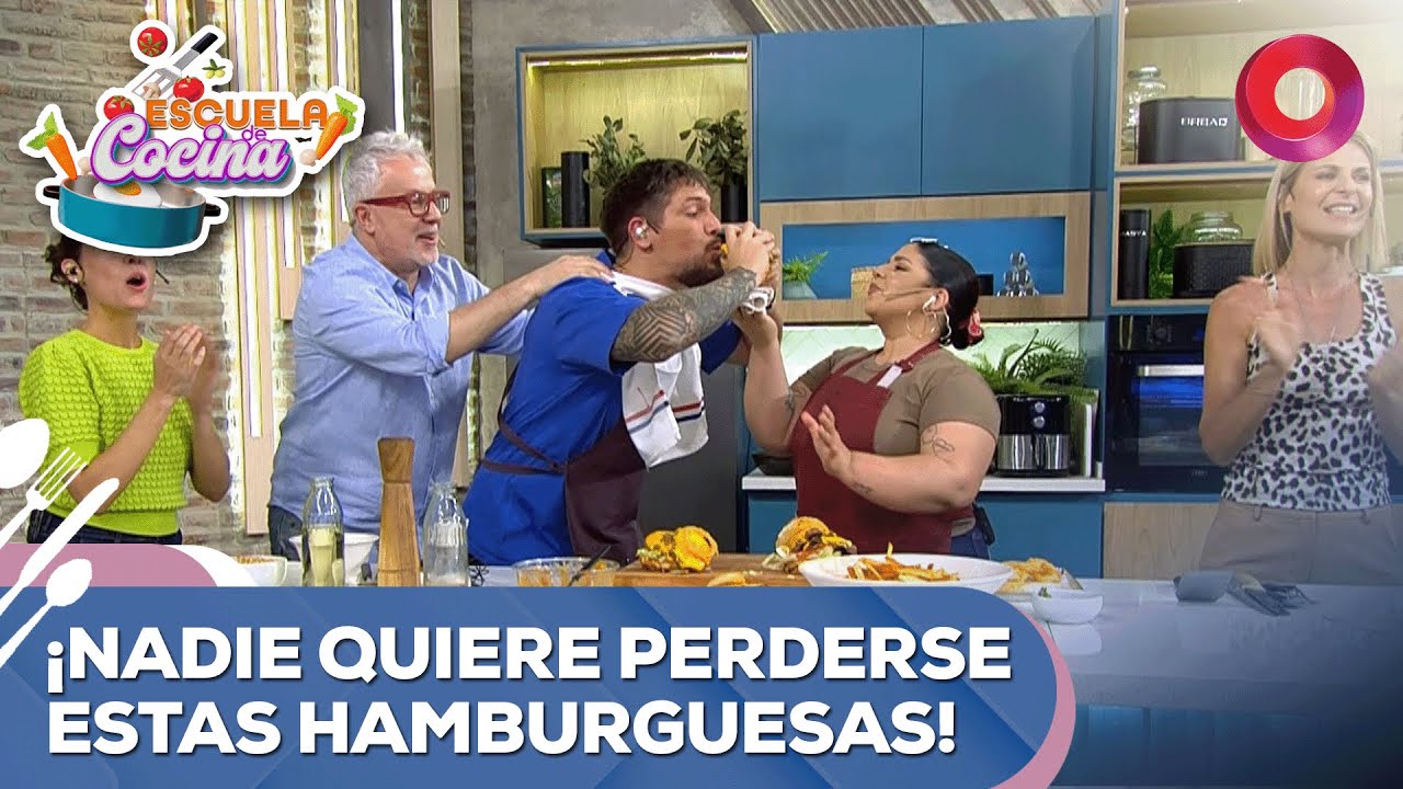 ¡Nadie quiere perderse estas hamburguesas!  | #EscuelaDeCocina Completo - 19/01 - El Nueve