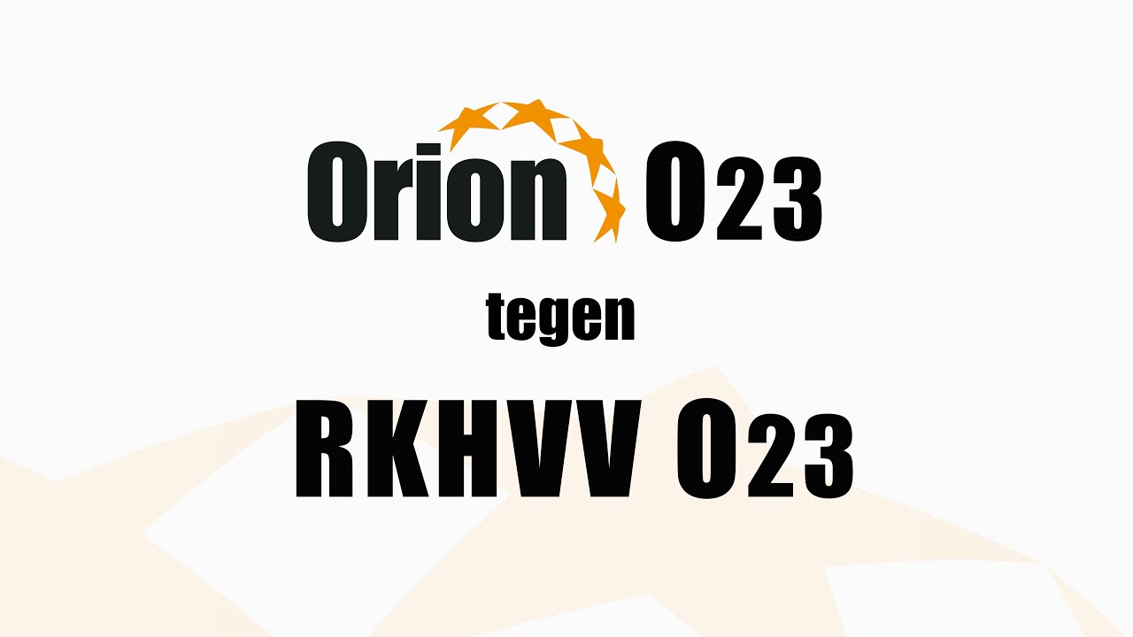 Orion O23 vs  RKHVV O23 (17 jan 2026)