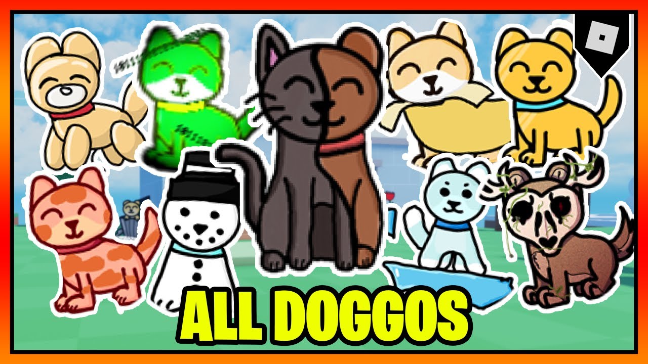 How to get ALL 57 DOGGOS + BADGES in FIND THE DOGGOS || Roblox