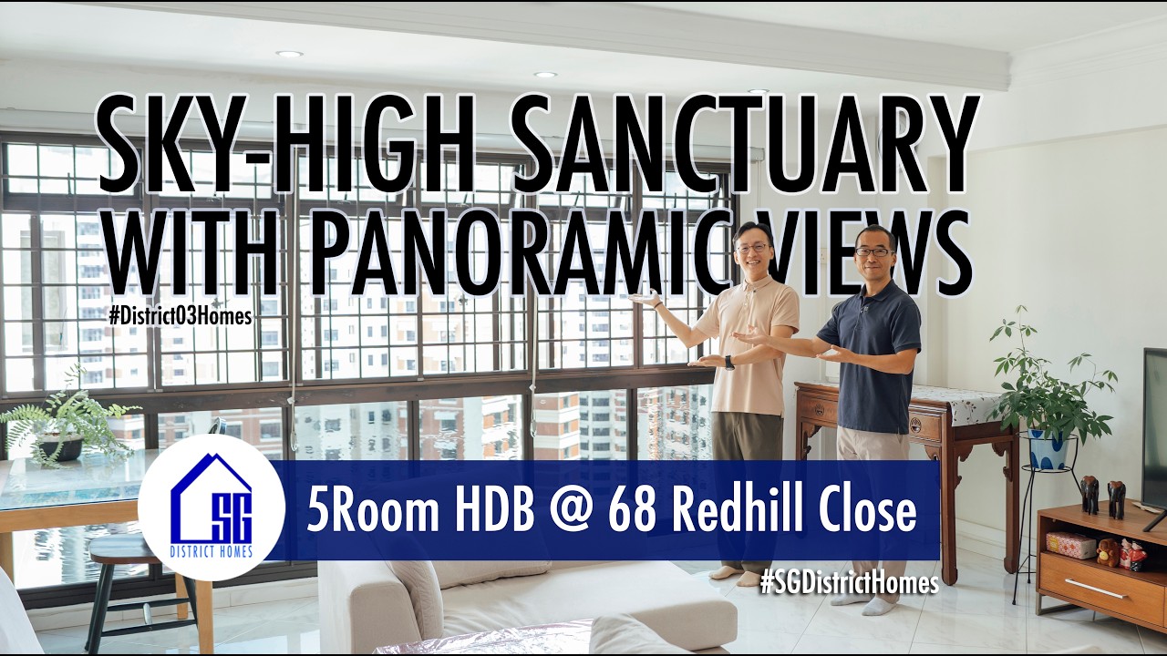 Sky High Sanctuary with Panoramic Views: 68 Redhill Close Super High Floor 5Room HDB for Sale!