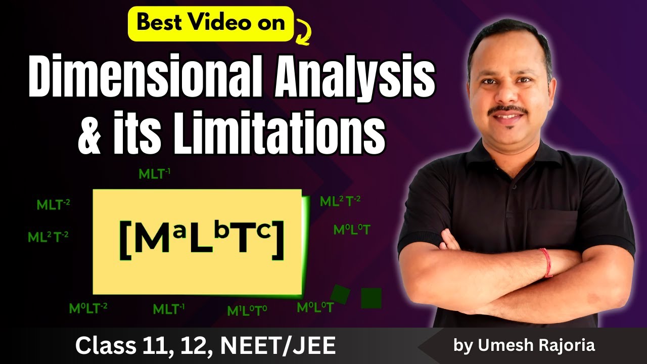 2. Dimensions | Dimensional analysis & its Limitations | Class 11 Physics #neet #cbse #umeshrajoria