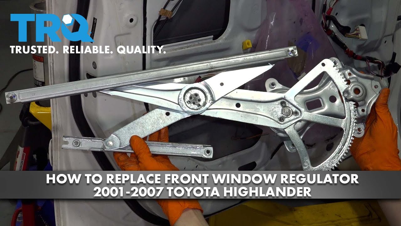 Как заменить передний стеклоподъемник на Toyota Highlander 2001-2007 годов