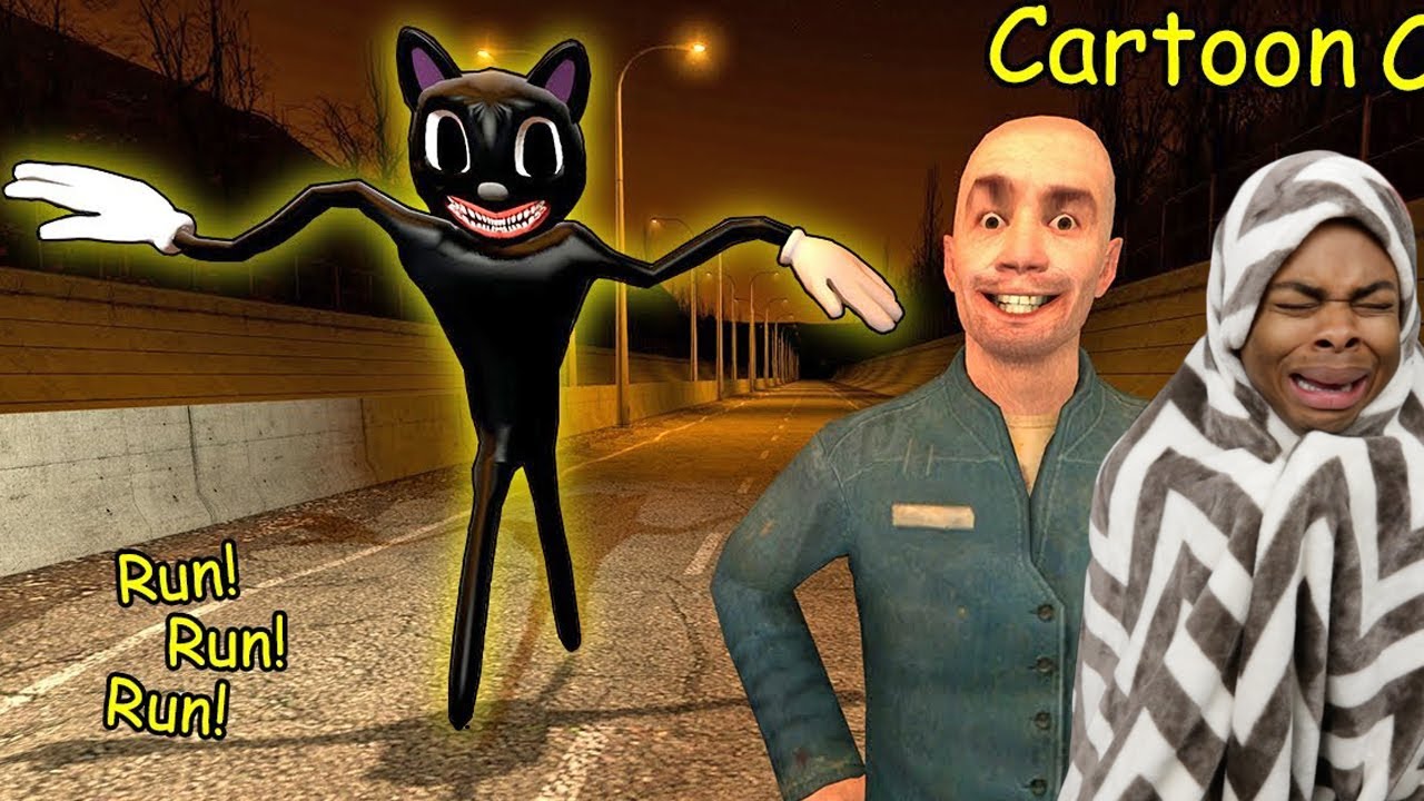 CAN YOU SURVIVE When CARTOON CAT CHASES YOU At NIGHT!