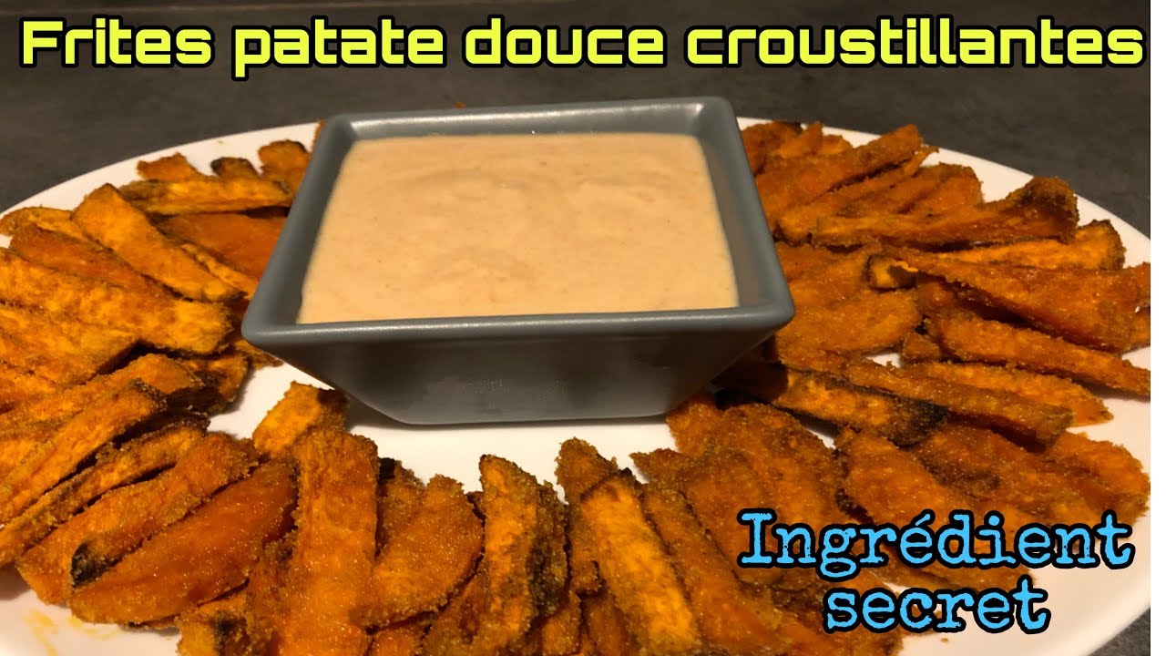 🍎❤️FRITES PATATE DOUCE AU FOUR HYPER CROUSTILLANTES ET HEALTHY - APÉROS (sans friture)