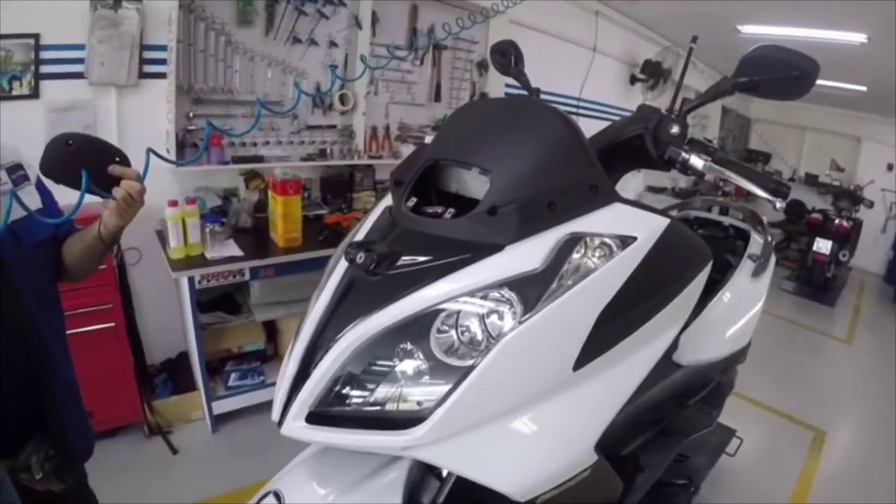 Downtown300i Kymco na Revisão De 10 mil kms - A hora da verdade
