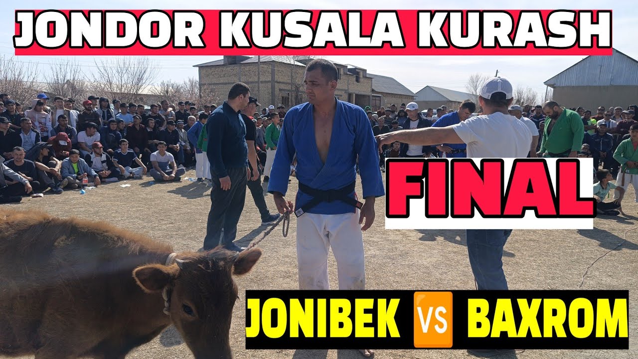 BUXORO JONDOR KUSALA QISHLOQDA KATTA KURASH. FINAL 1-2-3 TAVAX KIM OLDI?