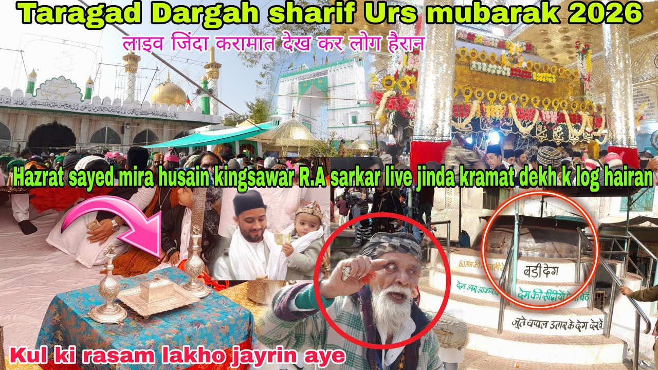 Taragarh Dargah sharif urs mubarak live 2026 || HAZRAT sayed mira husain kingsawar R.A  live  kramt
