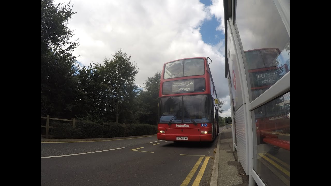 *FULL ROUTE VISUAL* London Bus Route U4: Uxbridge - Hayes, ProLogis Park I VP607 (LK04 UWN)