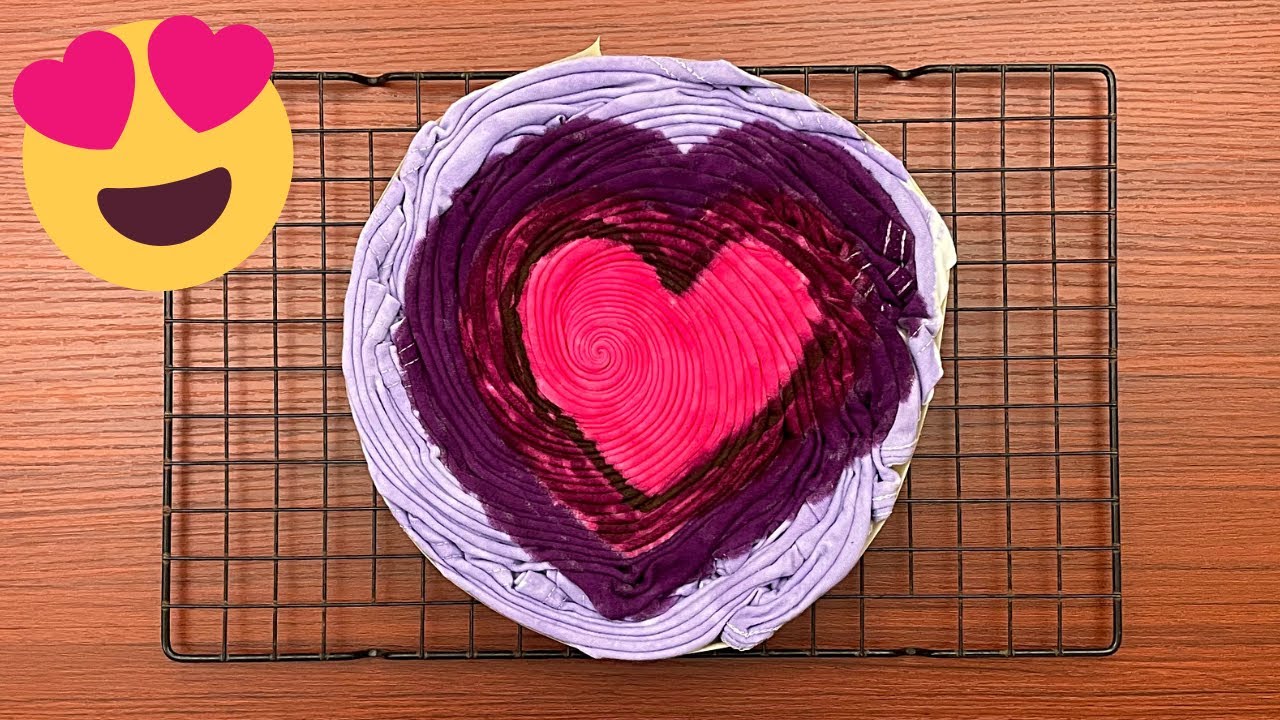 Tie-dye pattern : Easy & Fun Valentines Day Heart Spiral