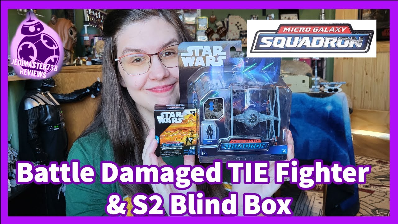 Star Wars Micro Galaxy Squadron Series 2: TIE Fighter (Battle Damaged) Review | JediMaster378