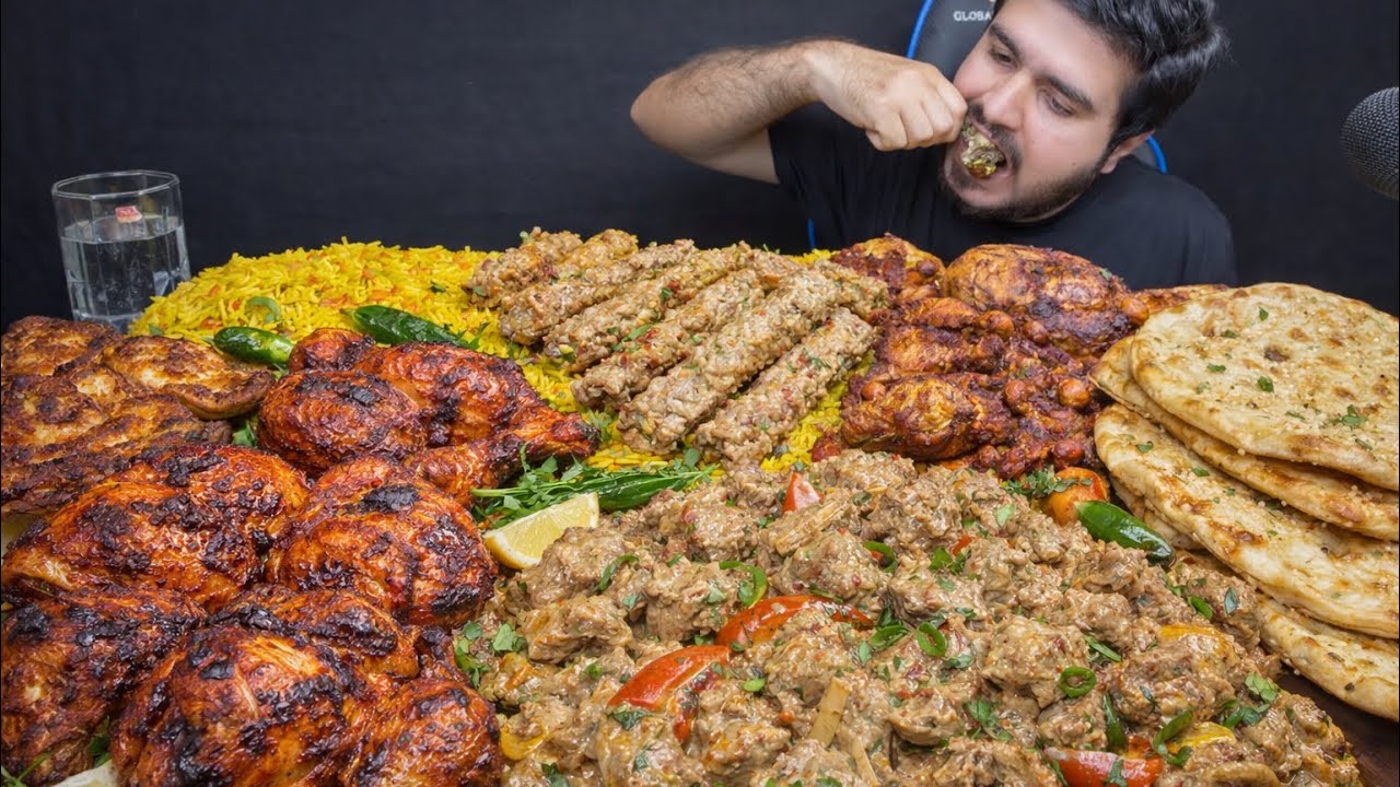 Ultimate Chicken Tikka & Mutton Curry Feast 😍 | Full Table Mukbang ASMR