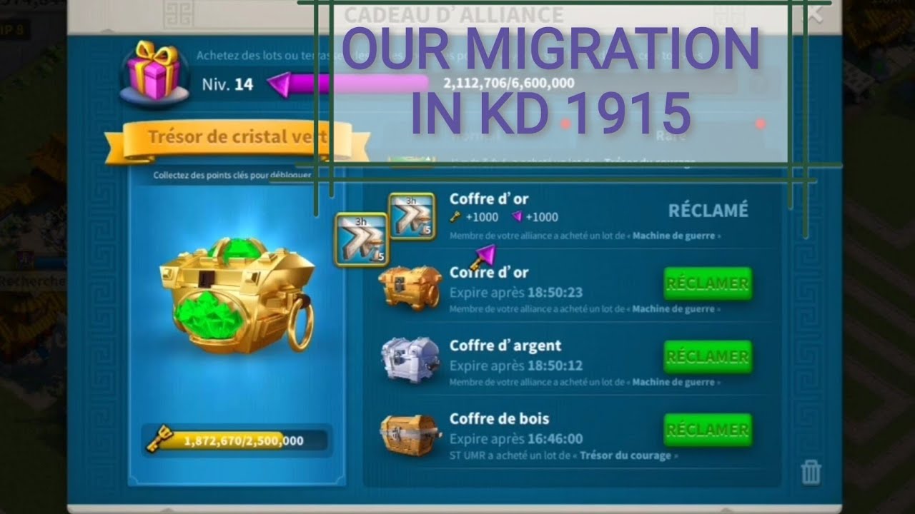 Thanks to 1915 - Rise Of Kingdom