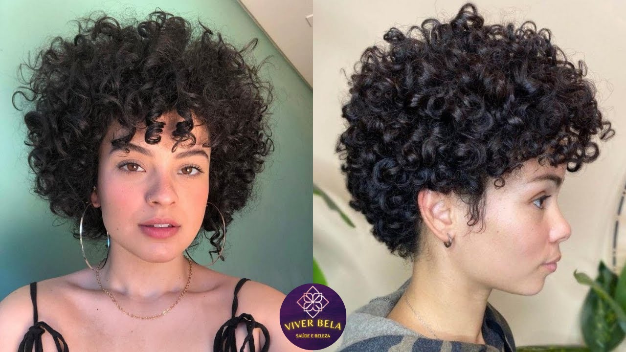 CORTES DE CABELO CACHEADOS CURTOS FEMININO | CABELO CURTO CRESPO TENDÊNCIA 2023
