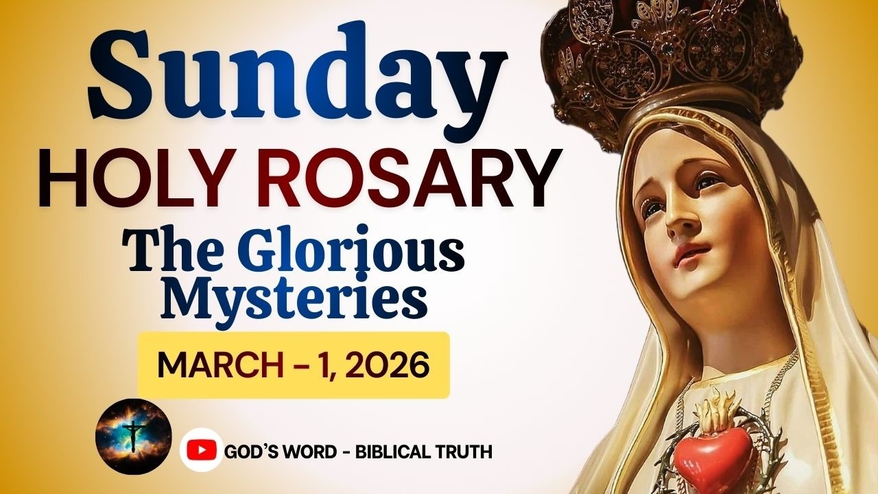 Holy Rosary (March 1, 2026) | Glorious Mysteries | How to Pray the Rosary | Sunday Rosary