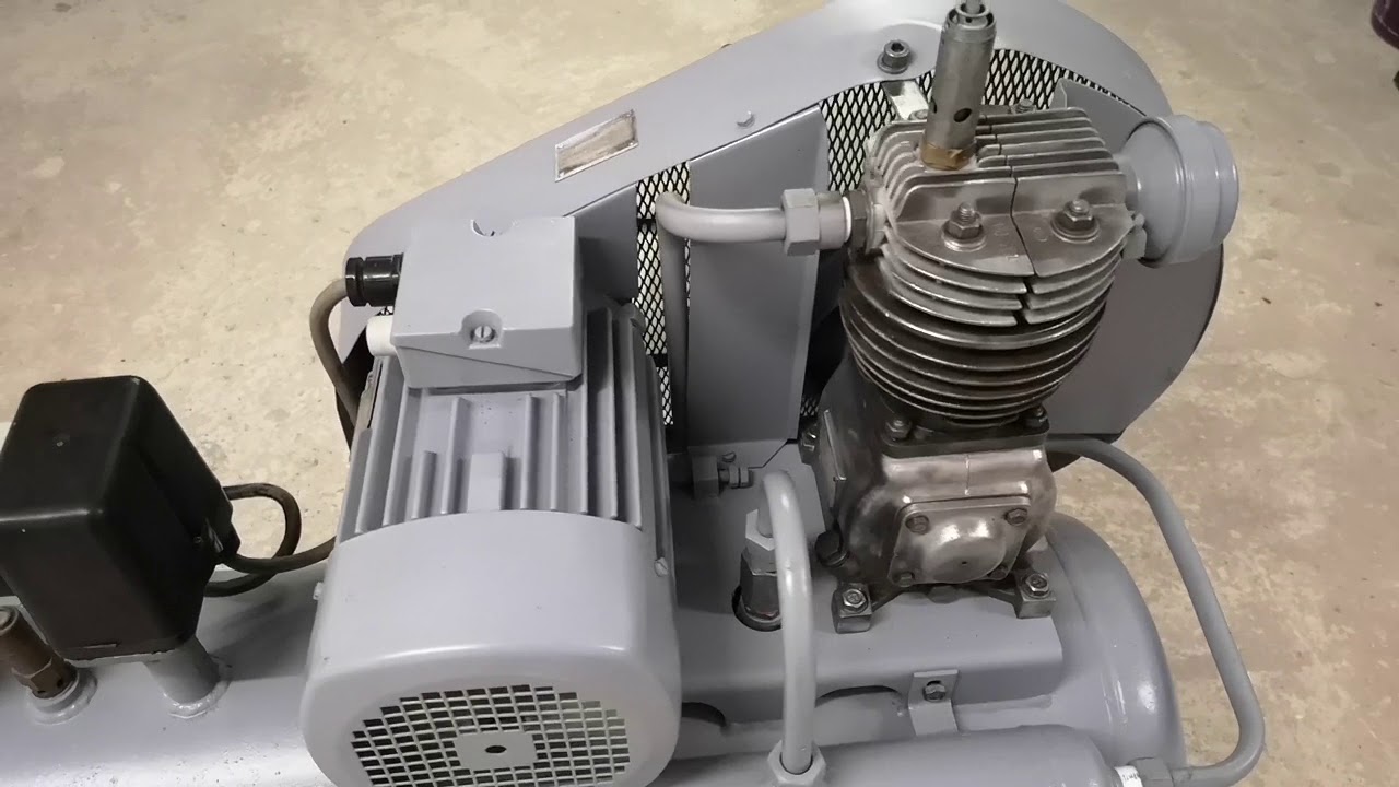 DDR  Kompressor 1972 10,5 Bar  AHS 1-40/70 Verdichter VEB Harzer Kompressorenwerk Benneckenstein