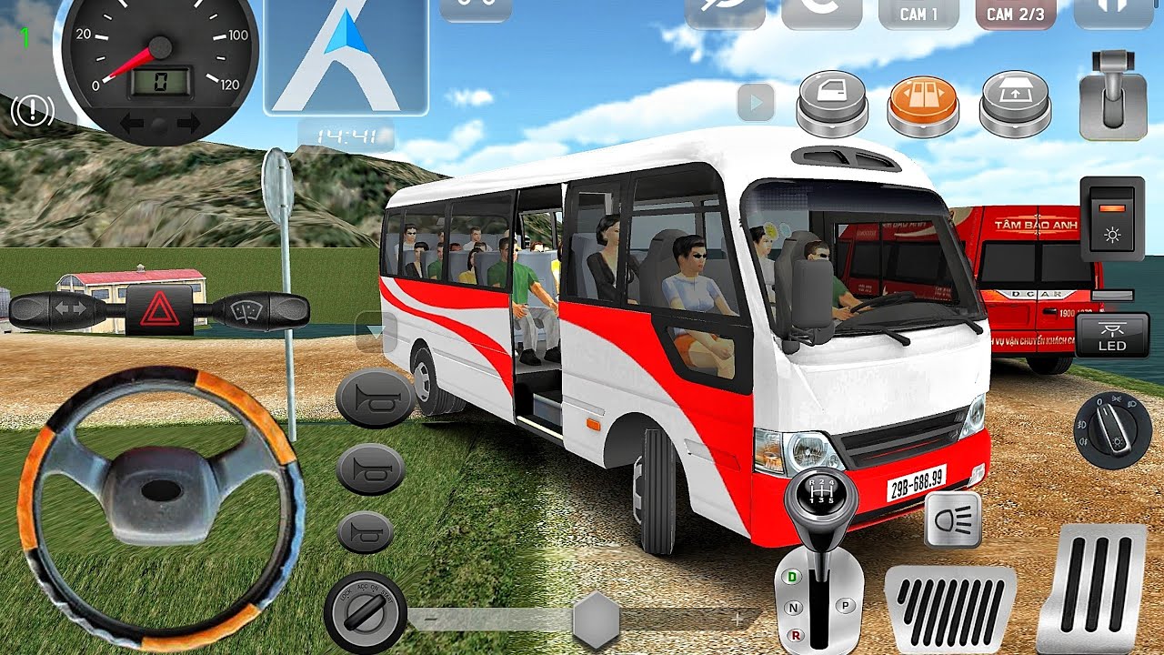 New Minibus Simulator 2026 - Village Hyundai County Offroad Driving 3D - Bus Game Android Gameplay