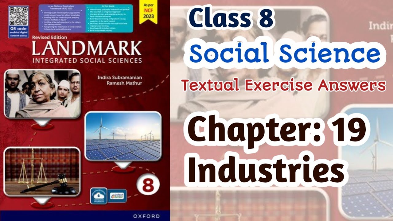 Class 8 SST | Landmark | Chapter: 19 Industries | Exercise Answers #landmark #oxford