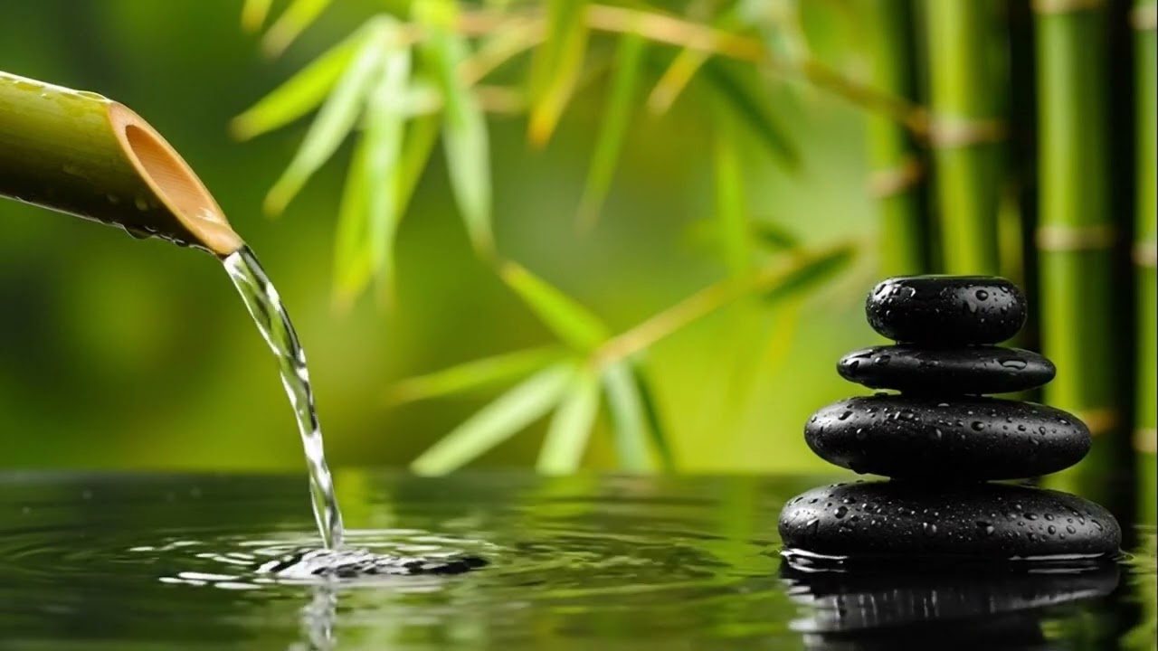 Relaxation Music Wtih Bamboo Water Sound spa Music Ep93