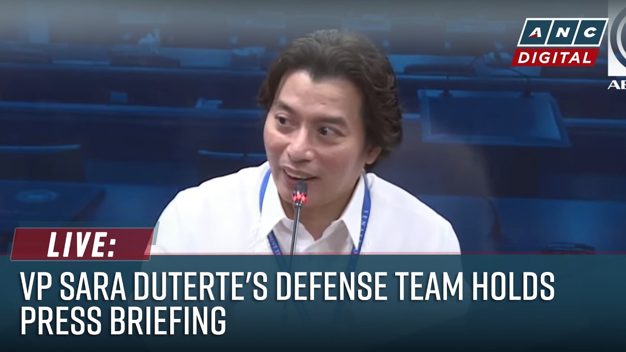 LIVE: VP Sara Duterte counsel Atty. Michael Poa holds press briefing on Impeachment Trial | August 5