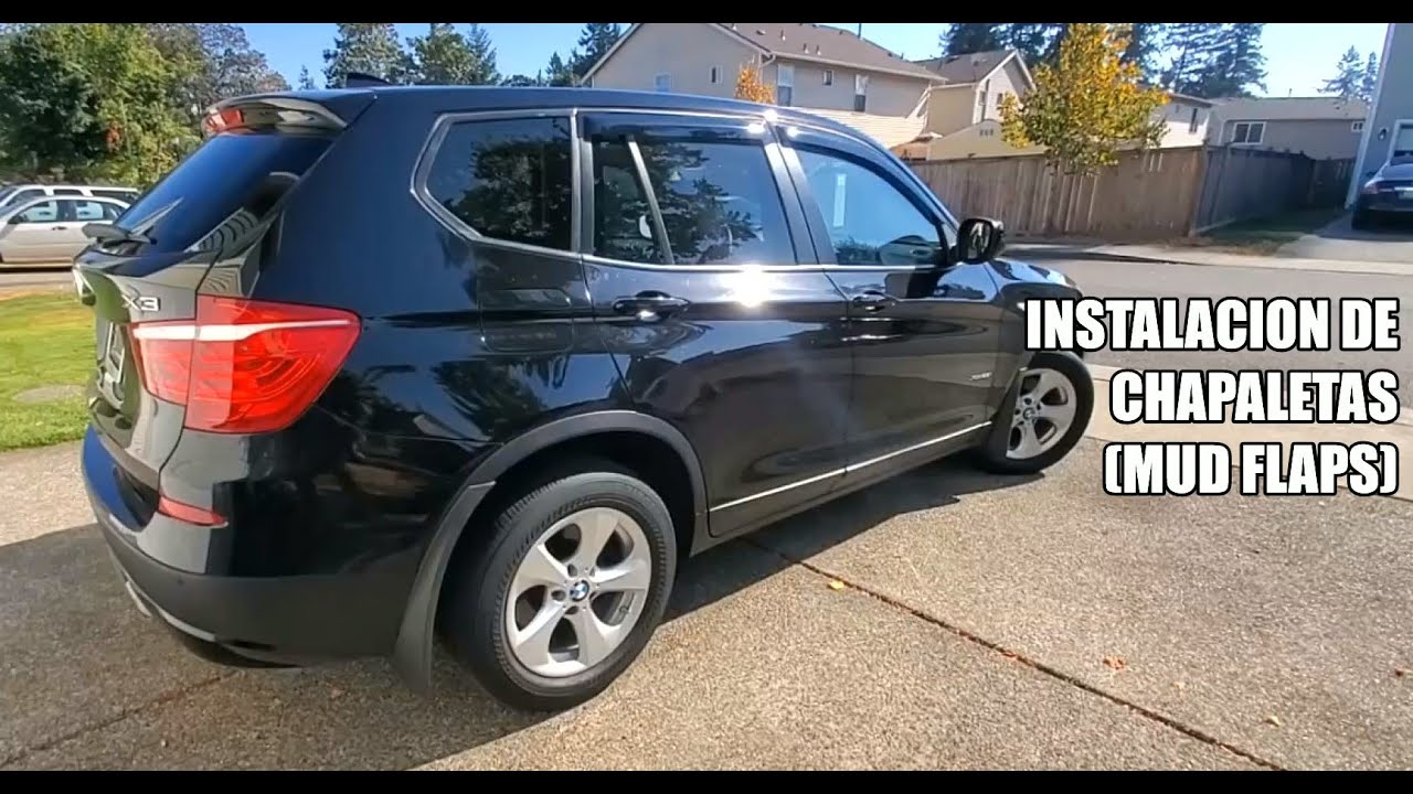 BMW X3 Mud Flaps Installation