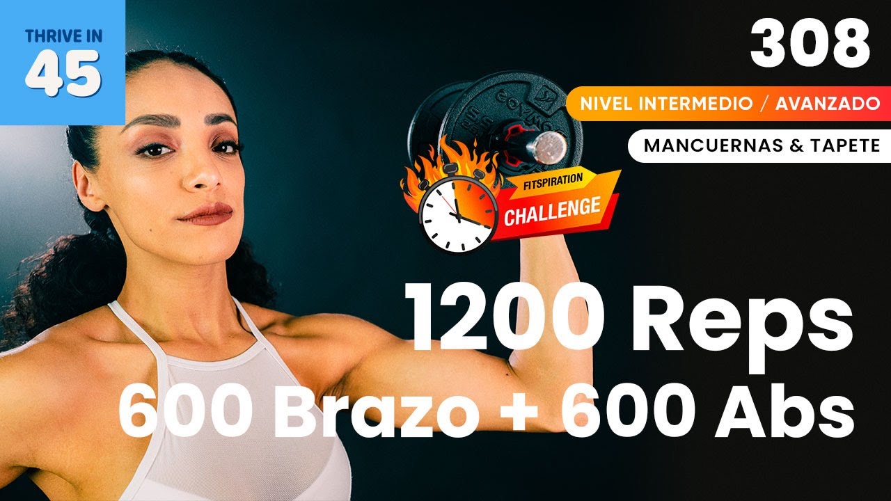 #FitspirationChallenge 💥| 1200 reps Brazos & Abs 💪🏼| Clase especial