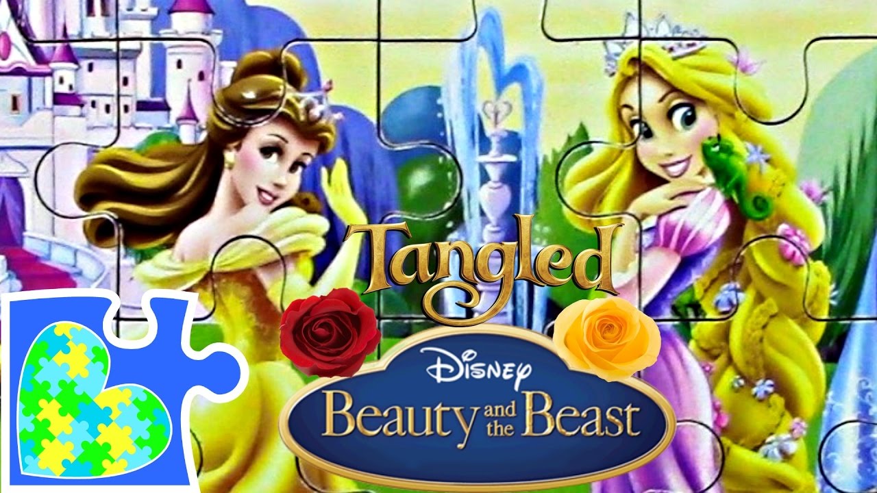 DISNEY PRINCESS PARTY PUZZLE FOR KIDS! Fiesta de la princesa de Disney!